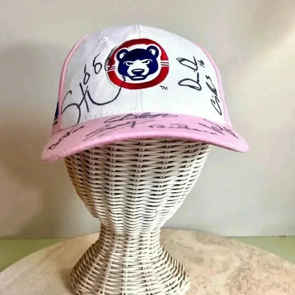 Associated Premier Corp Pink Womens Signed South Bend Cubs Baseball Hat NWOT‎